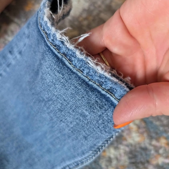 Silver Jeans Blue Cropped Ankle Denim Elyse Medium Wash Crop Size 27 Stretchy - Picture 7 of 9